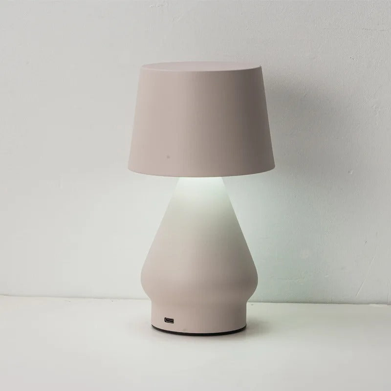 Nachttischlampe Terrakotta