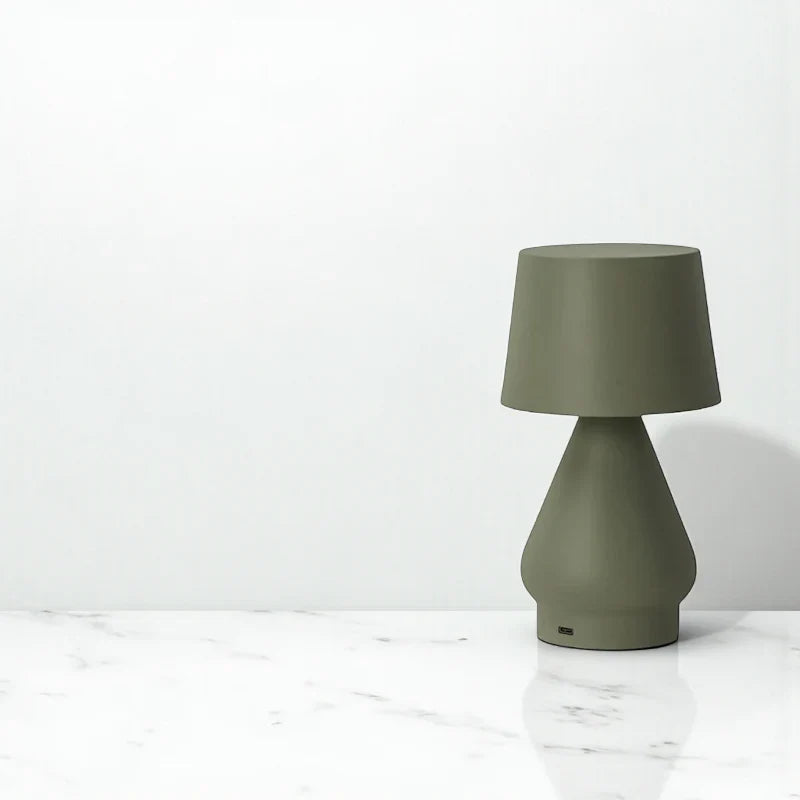 Nachttischlampe Terrakotta