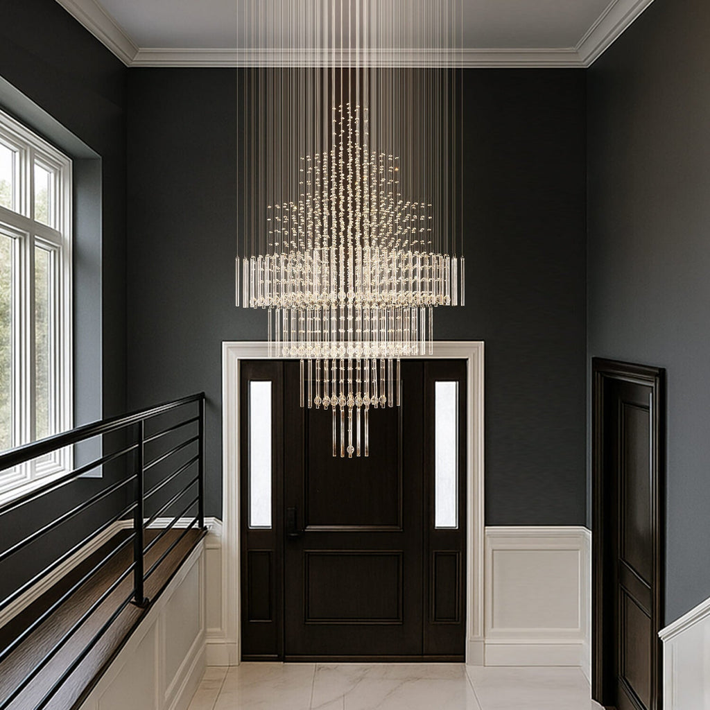 Kronleuchter Quadratisch Kristall Wohnzimmer