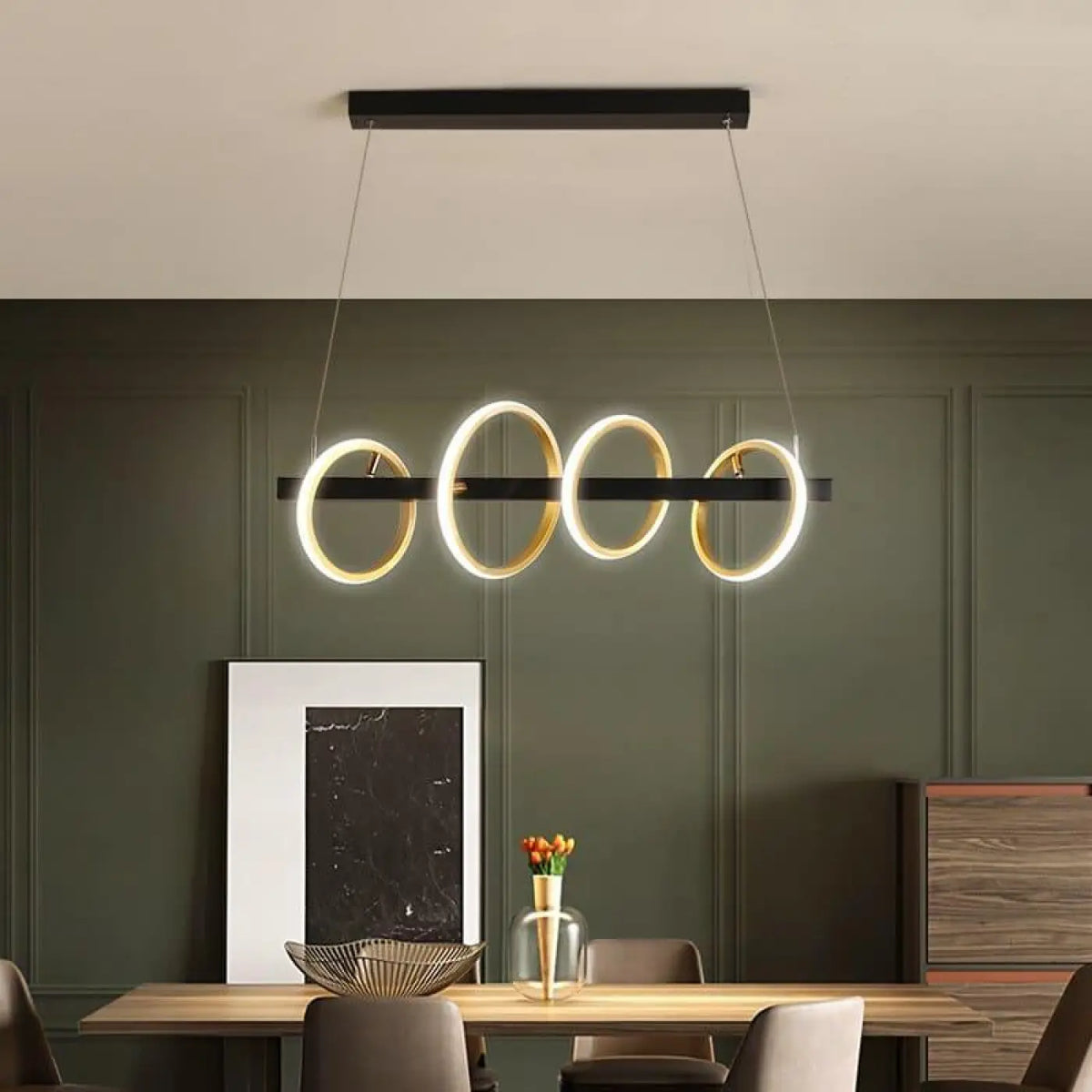 Pendelleuchte Design Gold für Esszimmer