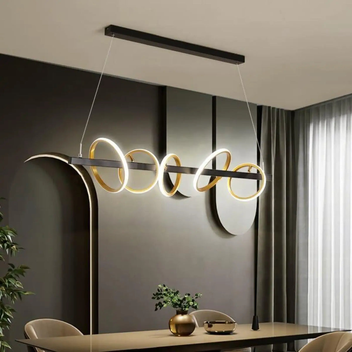 Pendelleuchte Design Gold für Esszimmer