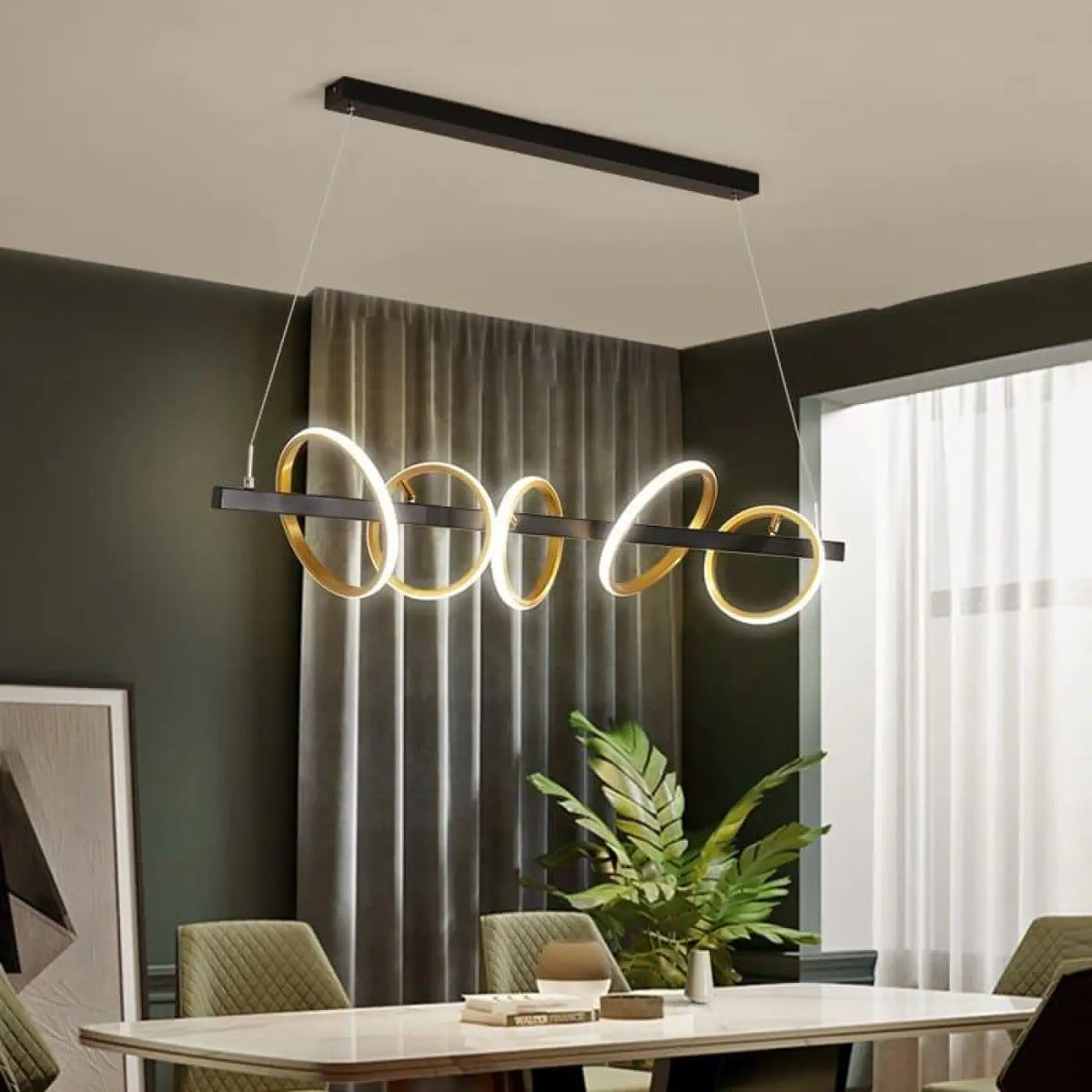 Pendelleuchte Design Gold für Esszimmer