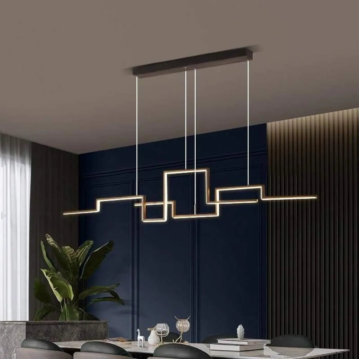 Pendelleuchte Geometrisch Modern Schwarz