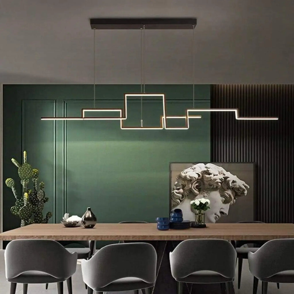 Pendelleuchte Geometrisch Modern Schwarz