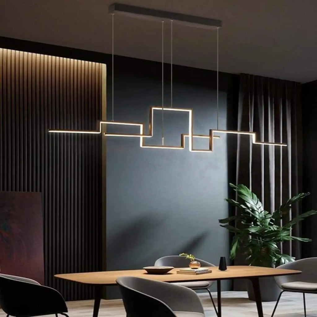 Pendelleuchte Geometrisch Modern Schwarz