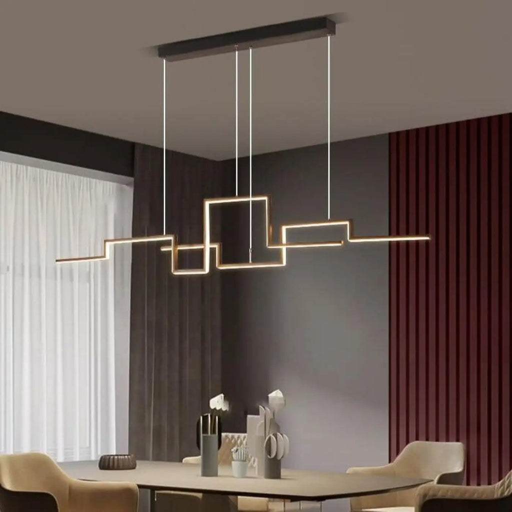 Pendelleuchte Geometrisch Modern Schwarz