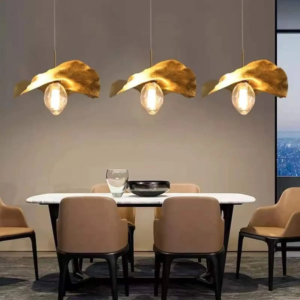 Pendelleuchte Traube Gold für Treppenhaus und Wohnzimmer
