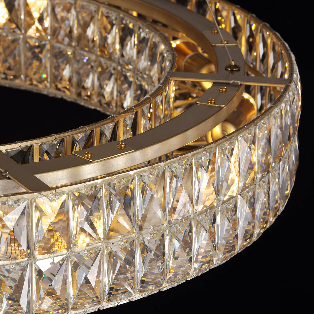 Kronleuchter Ring Kristall Esszimmer