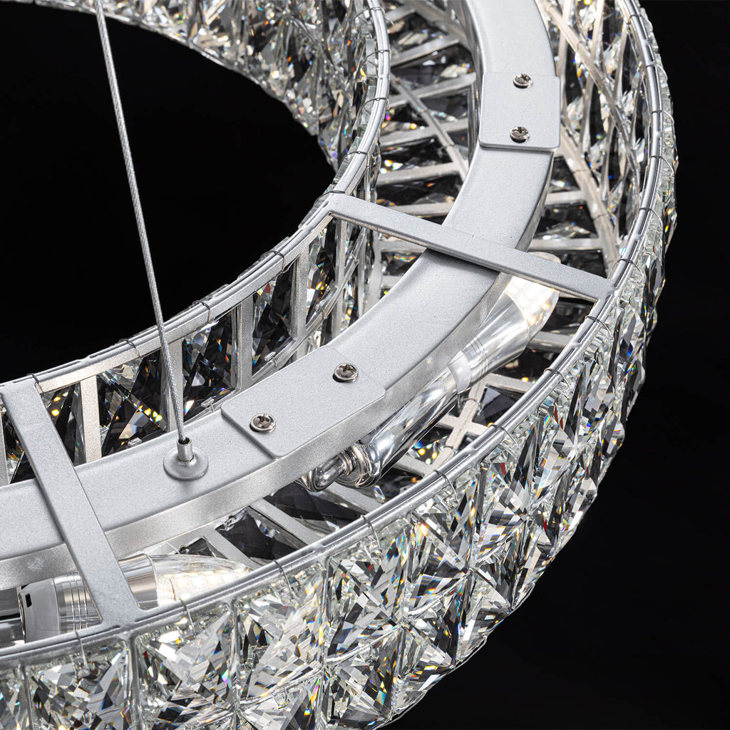 Kronleuchter Ring Kristall Esszimmer