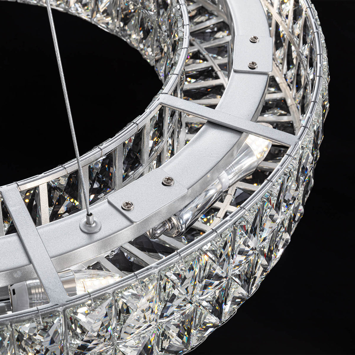 Kronleuchter Ring Kristall Esszimmer