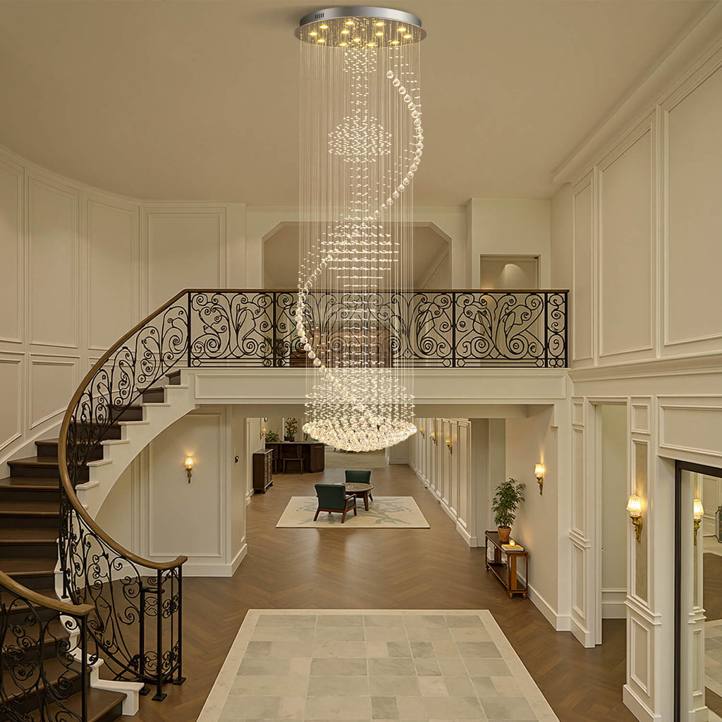 Kronleuchter Spirale Kristall Wohnzimmer