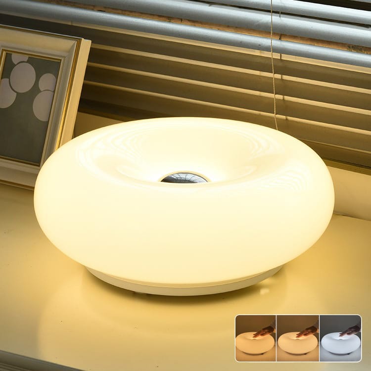 Nachttischlampe Rund