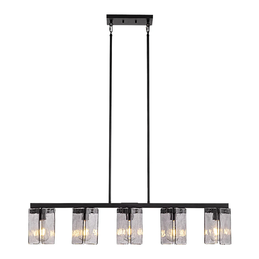 Kronleuchter Linear Rauchglas für Esszimmer