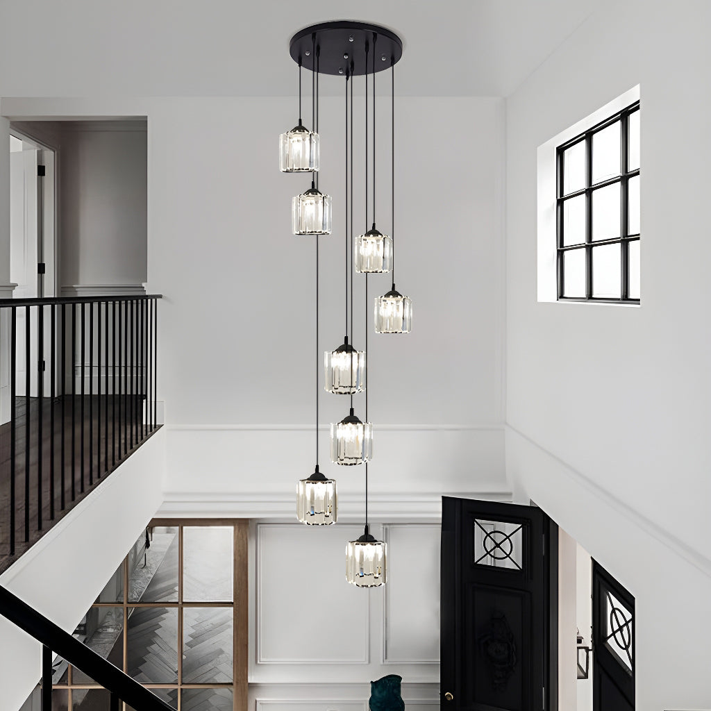 Kronleuchter Spirale Treppenhaus Multi Flammig für Wohnzimmer