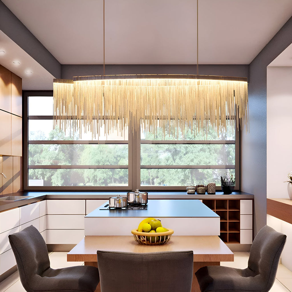 Kronleuchter Linear Metall Esszimmer