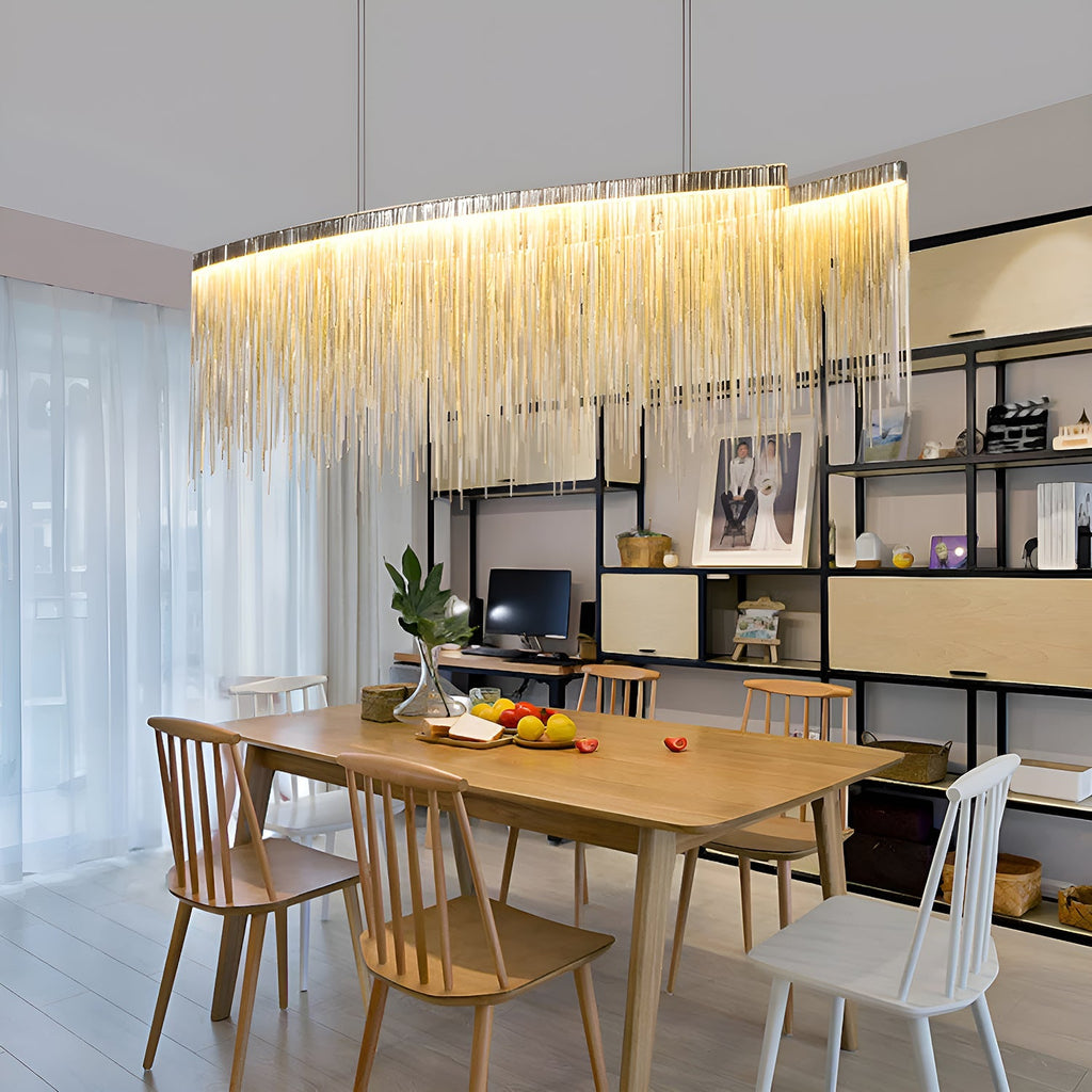 Kronleuchter Linear Metall Esszimmer