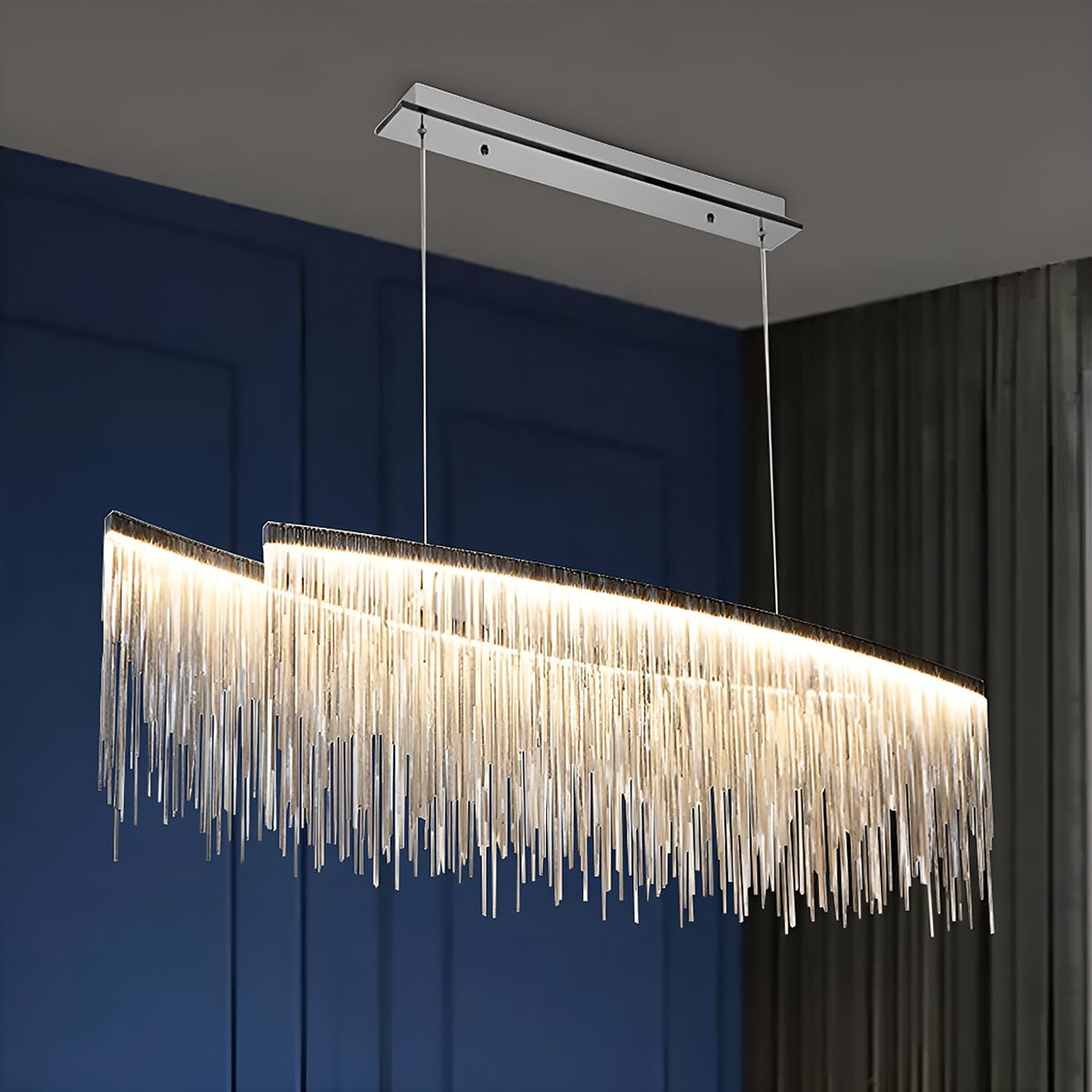 Kronleuchter Linear Metall Esszimmer