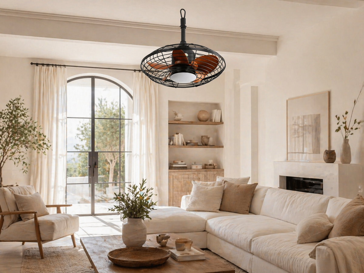 Vector | Moderner Ventilator LED Fernbedienung 51 cm