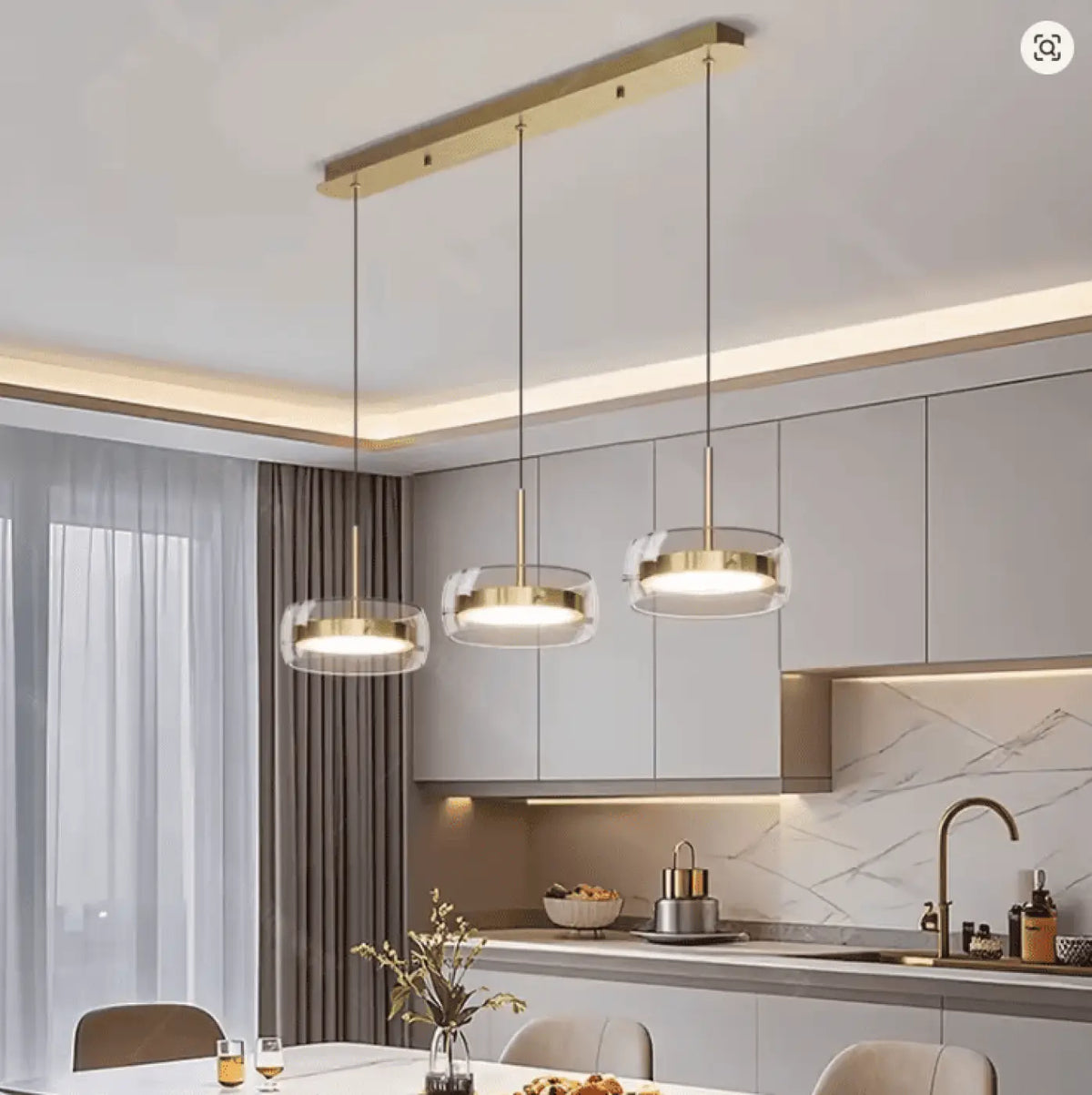 Pendelleuchte Atelier aus Metall für Küche