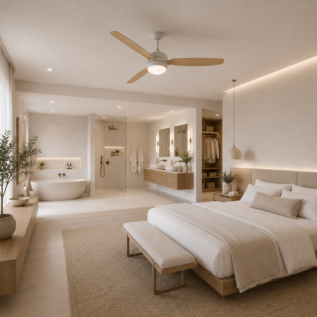 Calisto | Design-Ventilator LED Fernbedienung 117 cm