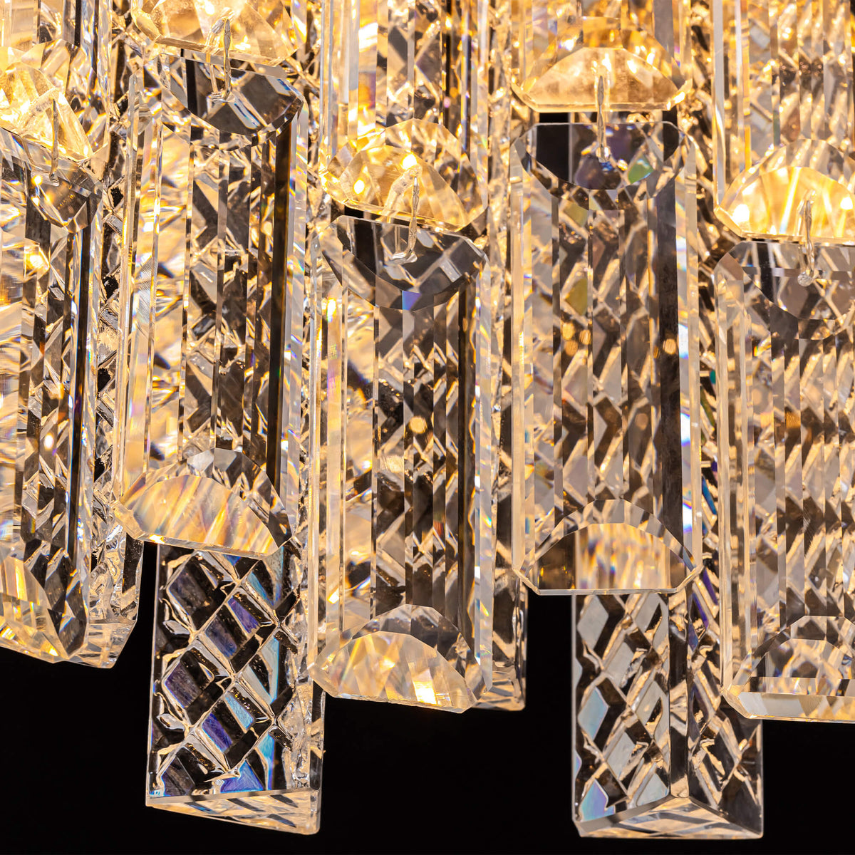 Kronleuchter Rund Kristall Gold Esszimmer