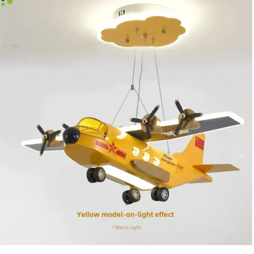 Pendelleuchte Flugzeug LED für Schlafzimmer Kinder