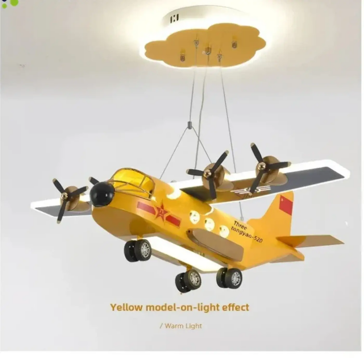 Pendelleuchte Flugzeug LED für Schlafzimmer Kinder