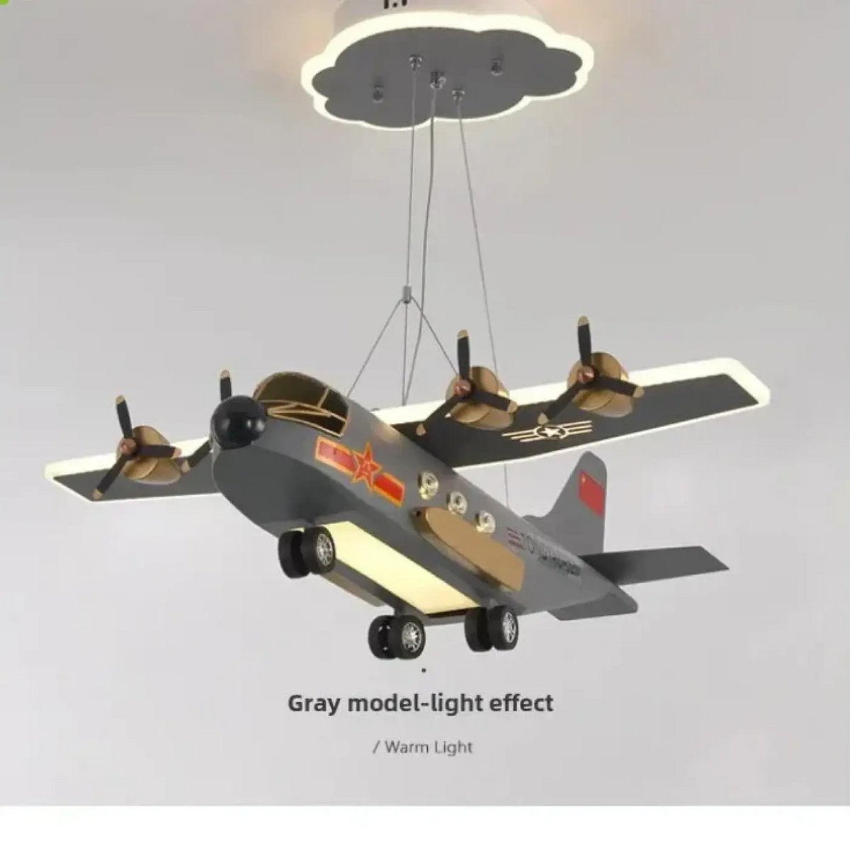 Pendelleuchte Flugzeug LED für Schlafzimmer Kinder