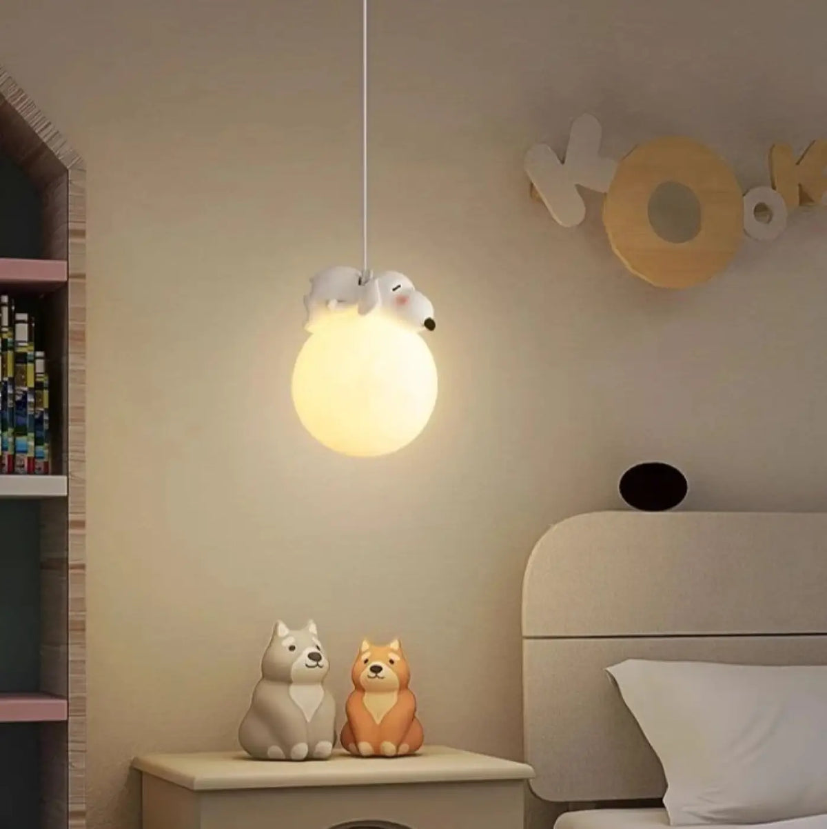 Pendelleuchte Kugeln Tiere für Schlafzimmer Kinder