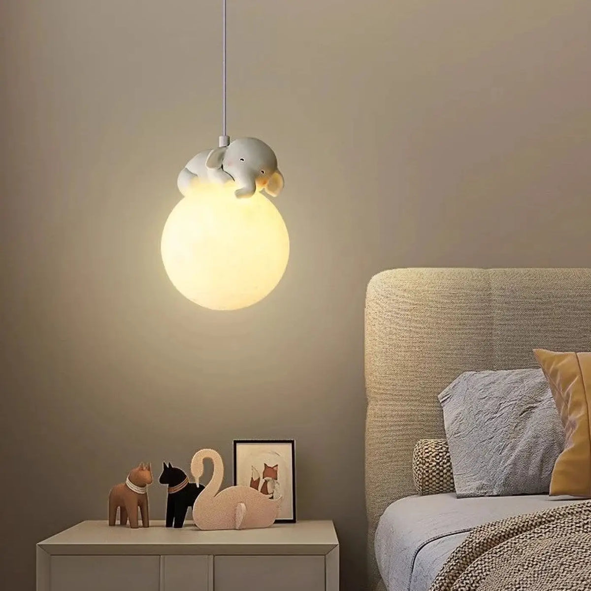 Pendelleuchte Kugeln Tiere für Schlafzimmer Kinder