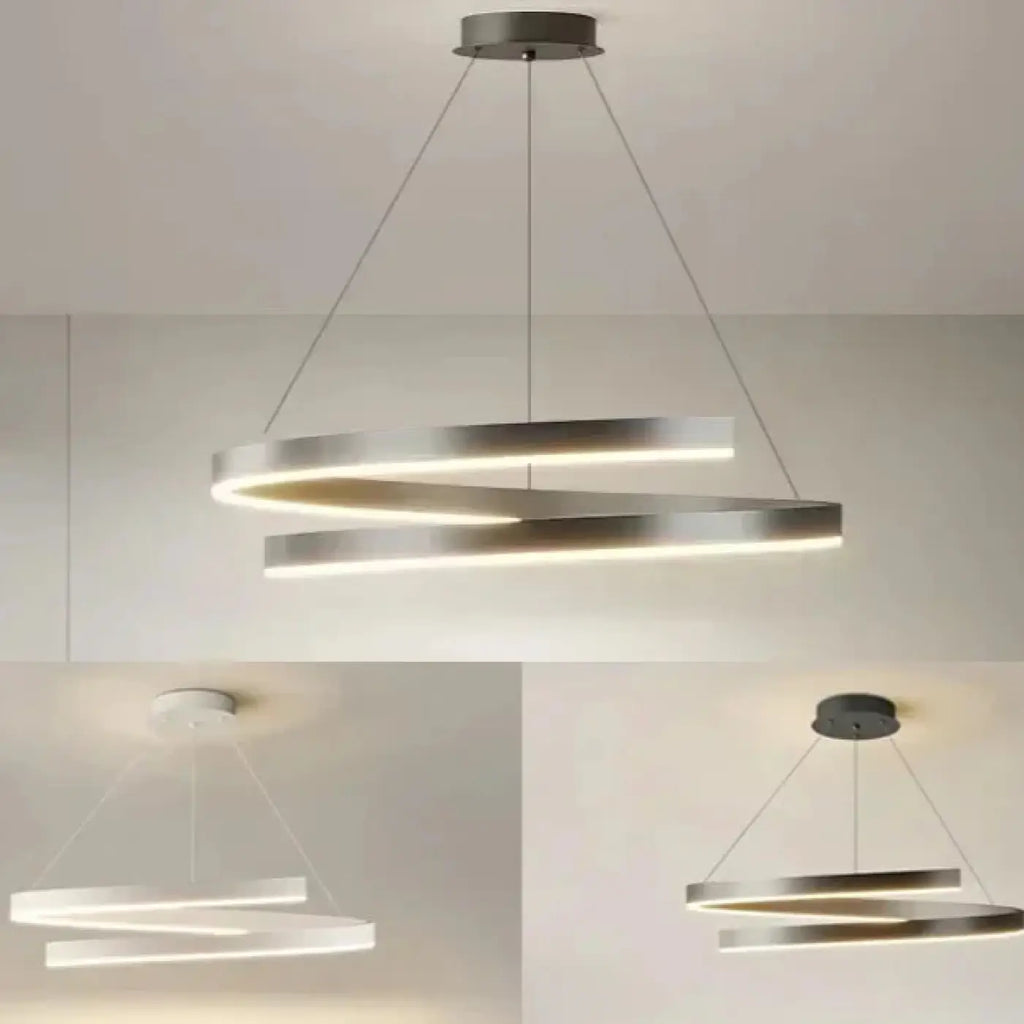 Pendelleuchte LED mit Ringen Leuchtend