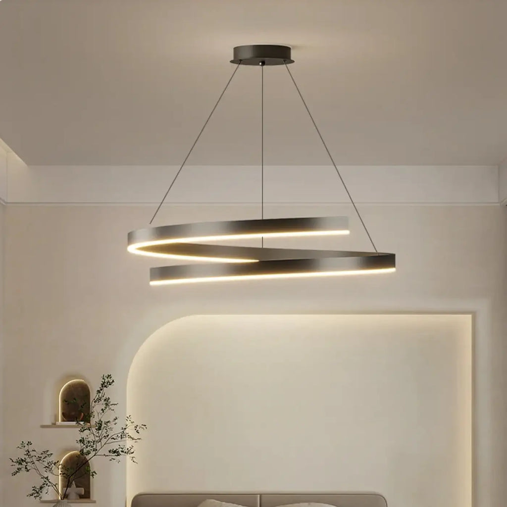 Pendelleuchte LED mit Ringen Leuchtend