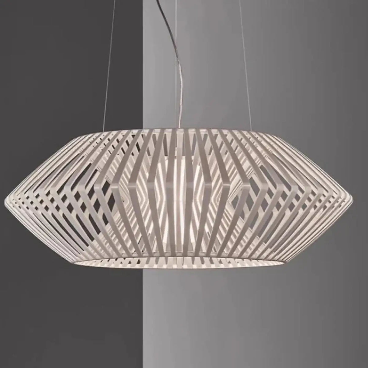 Pendelleuchte Durchbrochen aus Holz für Esszimmer