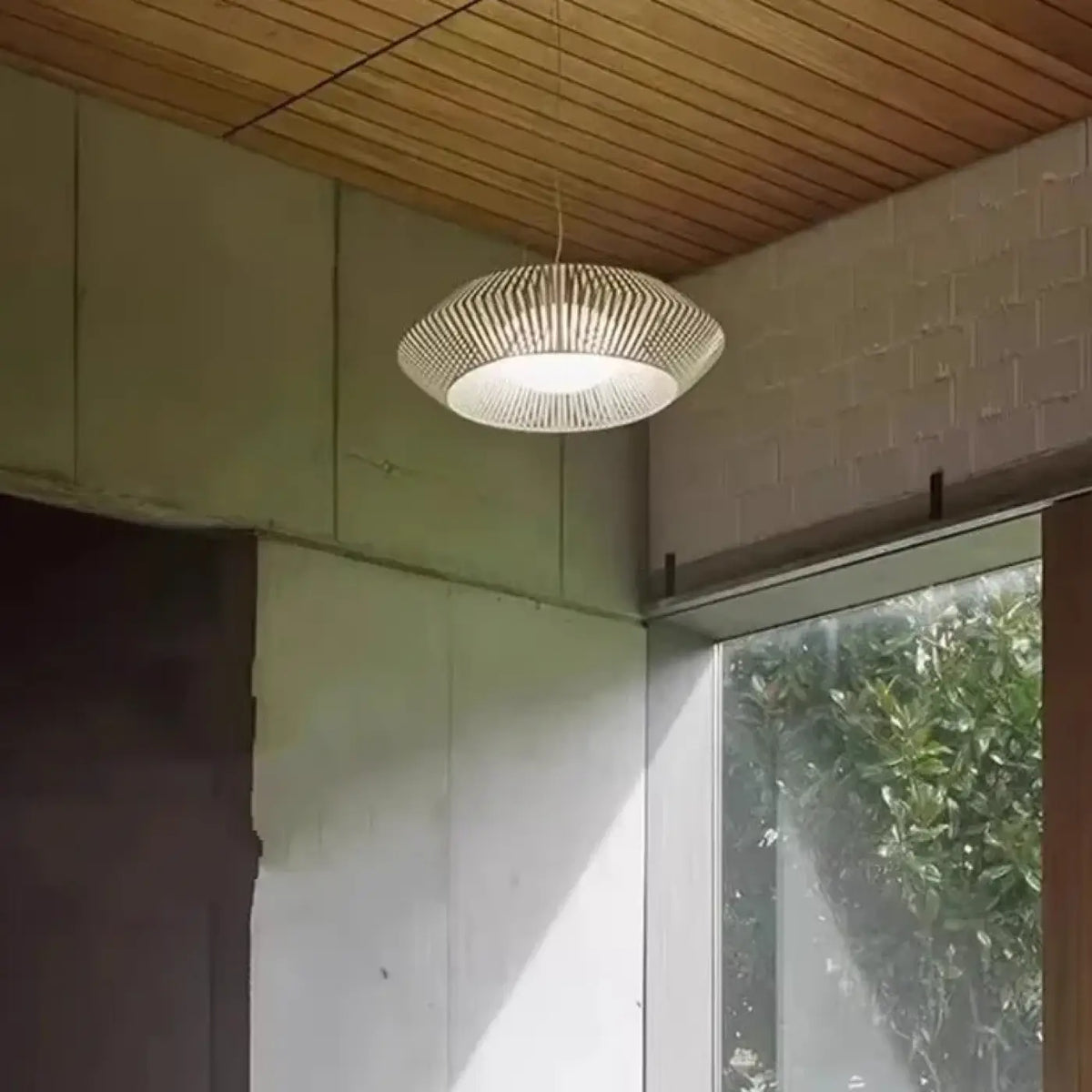 Pendelleuchte Durchbrochen aus Holz für Esszimmer