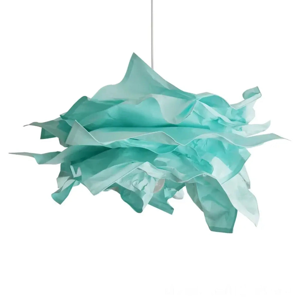 Pendelleuchte Kunstvoll aus Papier Geknittert Mehrfarbig
