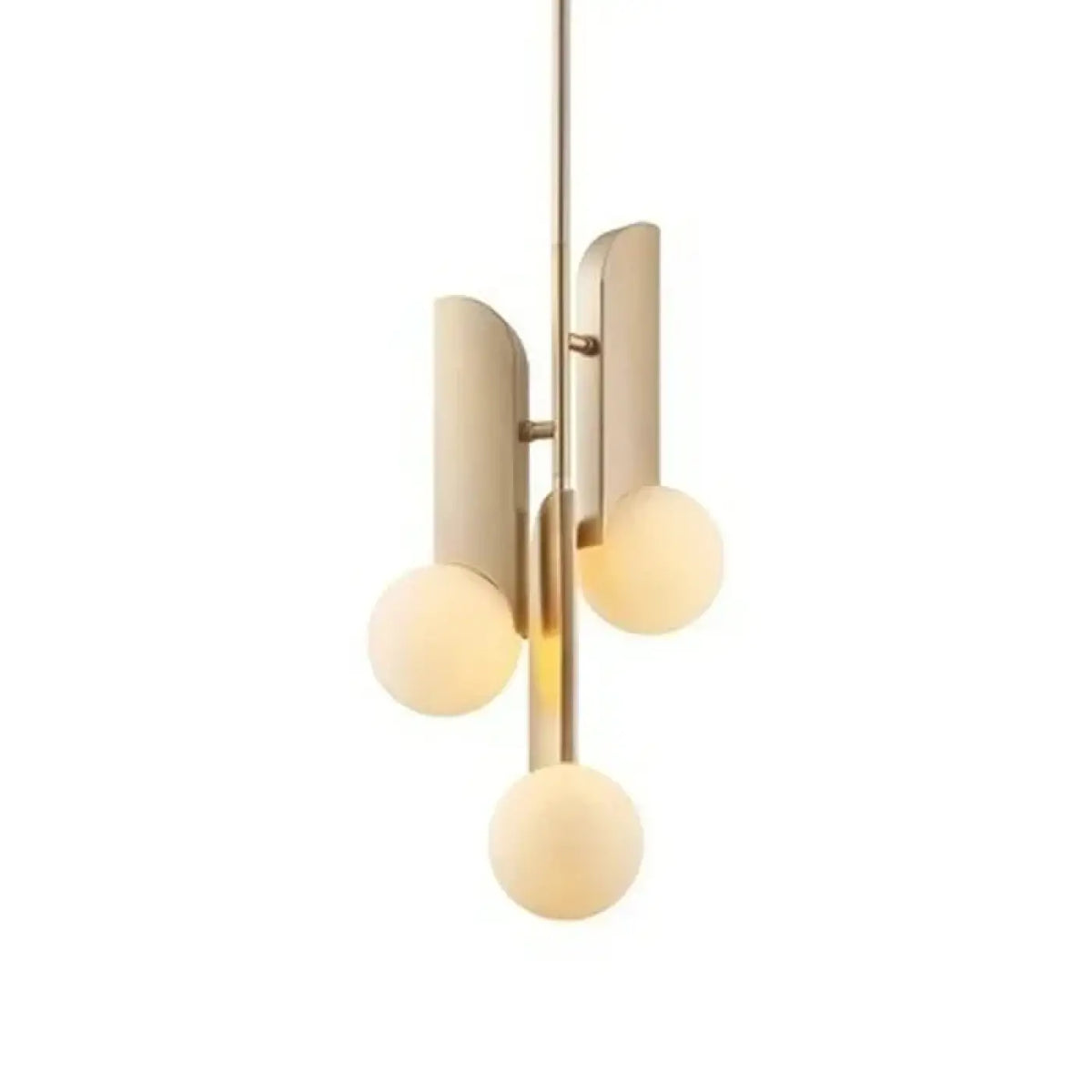 Pendelleuchte Gold Minimalistisch mit Kugel aus Glas