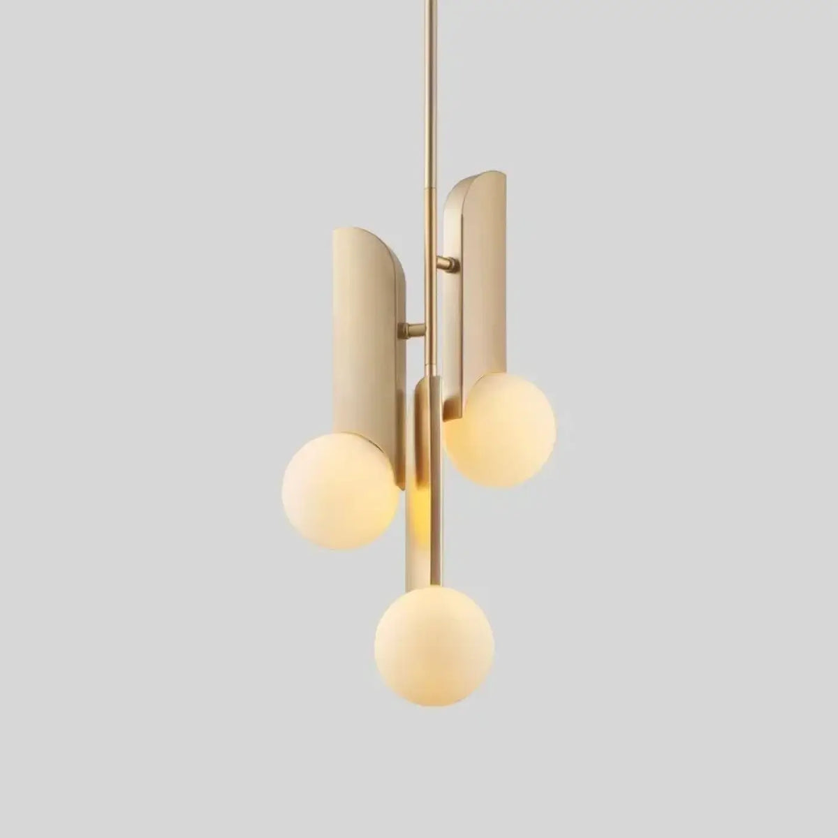 Pendelleuchte Gold Minimalistisch mit Kugel aus Glas