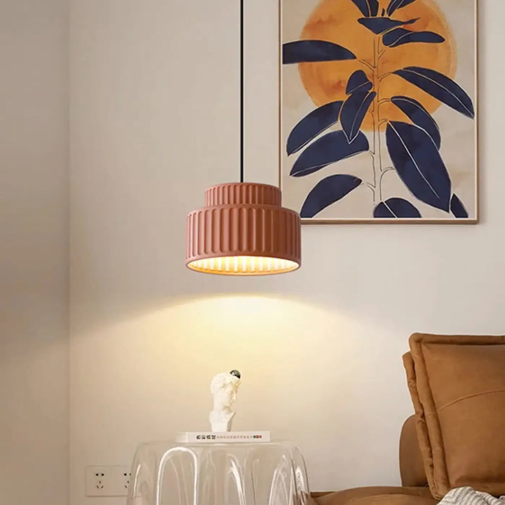 Pendelleuchte Lampenschirm Plissiert für Schlafzimmer