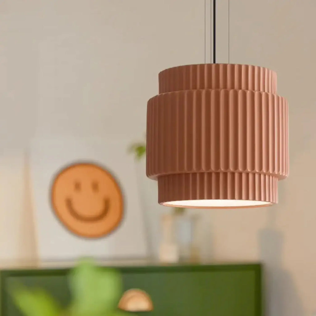 Pendelleuchte Lampenschirm Plissiert für Schlafzimmer