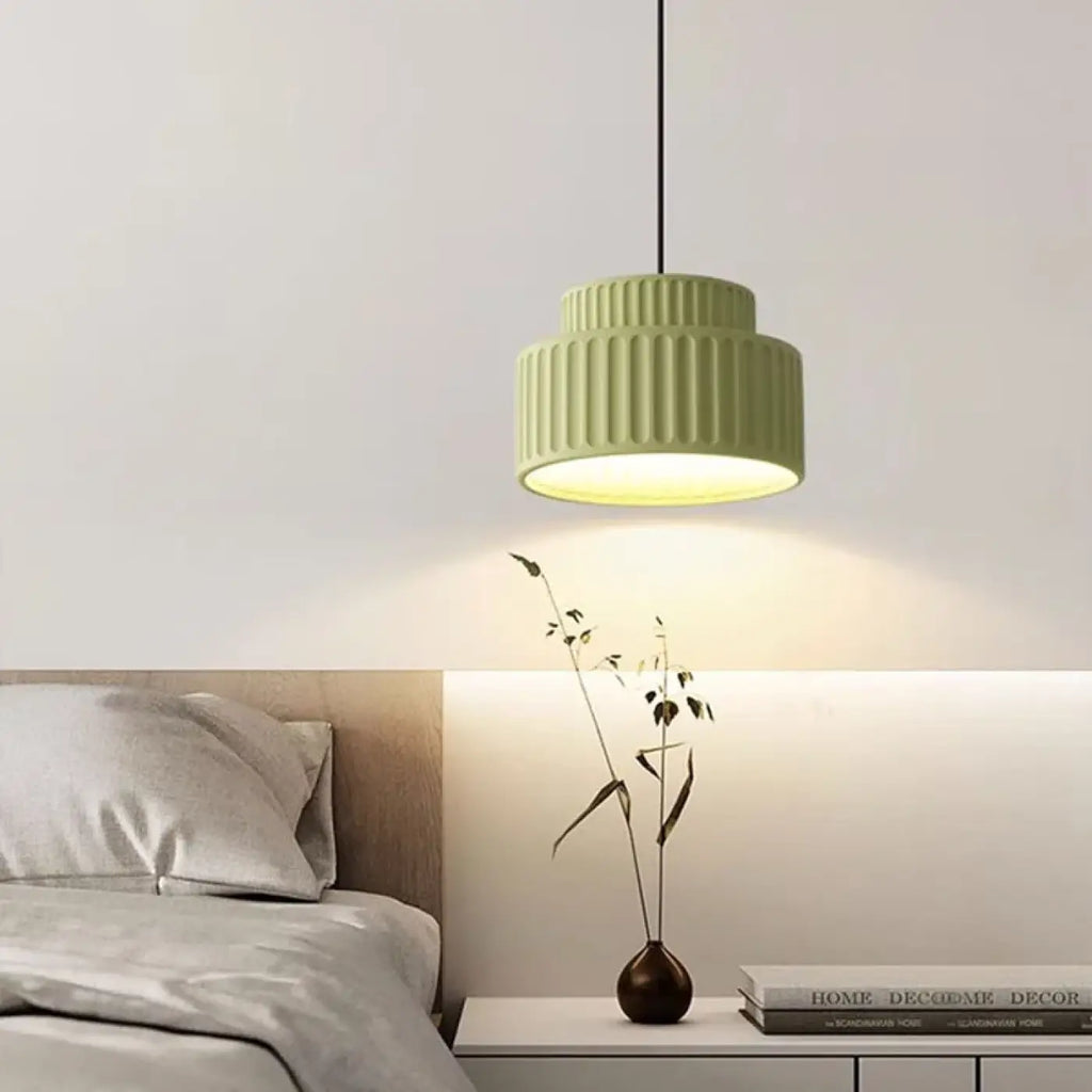 Pendelleuchte Lampenschirm Plissiert für Schlafzimmer