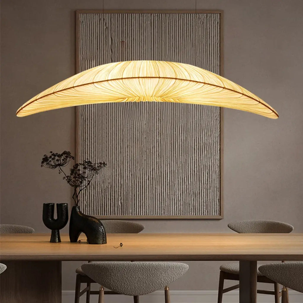 Pendelleuchte Blatt Gebogen Gold