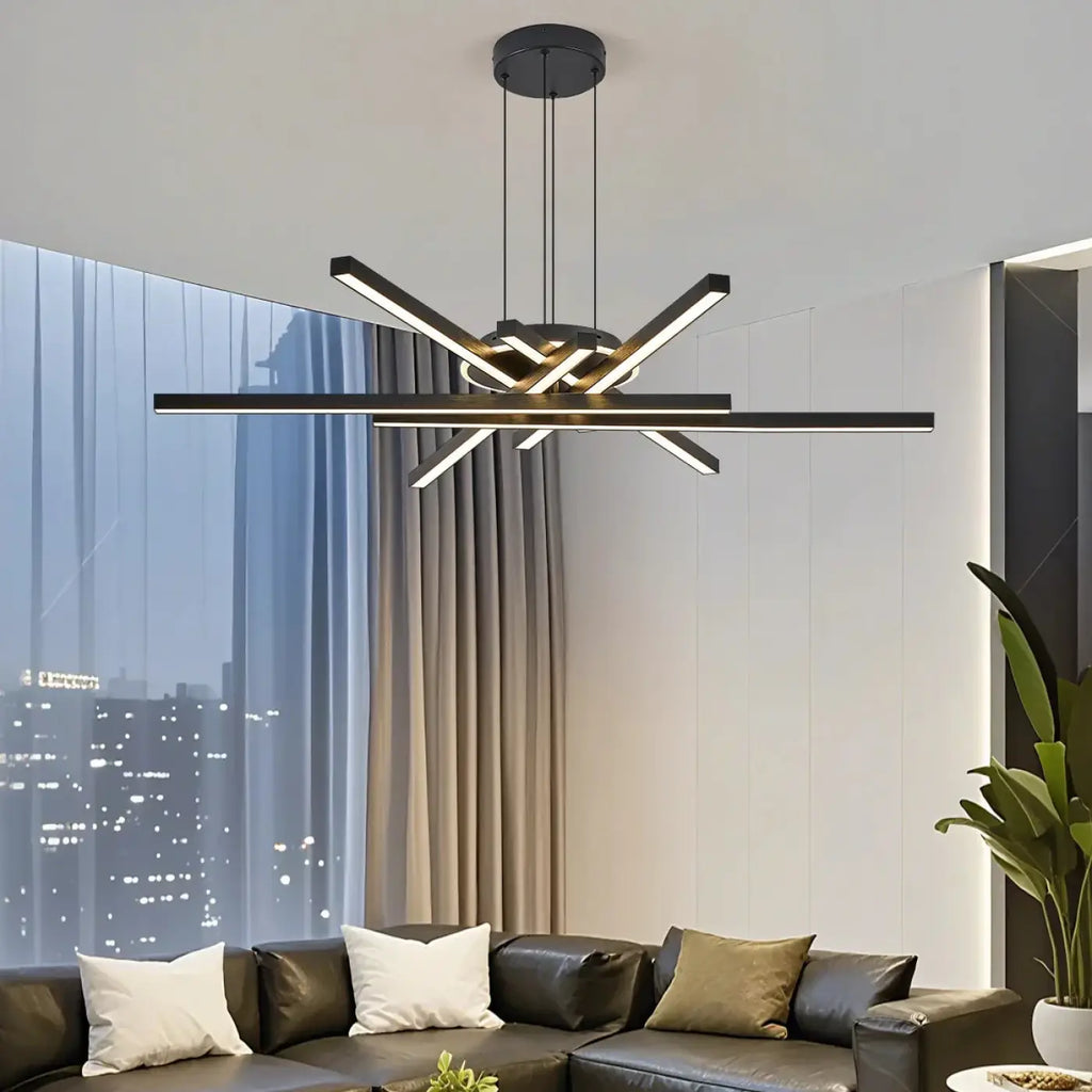 Pendelleuchte LED Gekreuzt für Wohnzimmer Modern