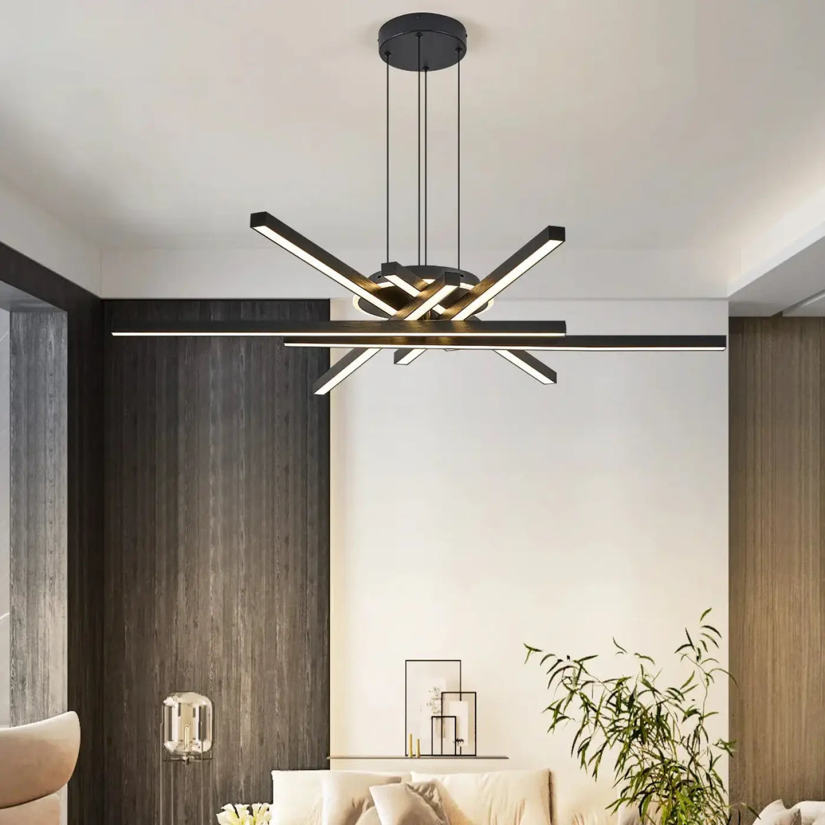 Pendelleuchte LED Gekreuzt für Wohnzimmer Modern