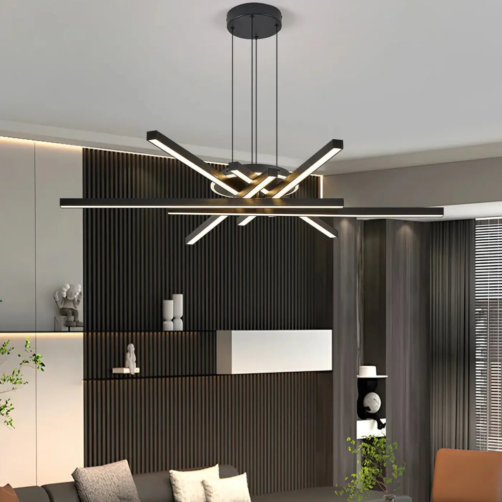 Pendelleuchte LED Gekreuzt für Wohnzimmer Modern