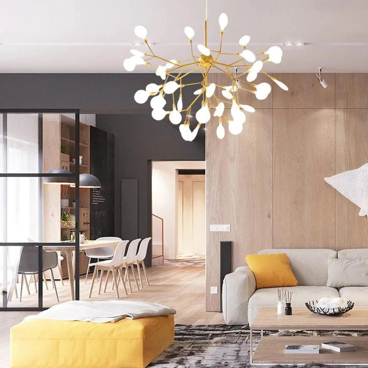 Pendelleuchte Baum Modern mit Zweigen Leuchtend