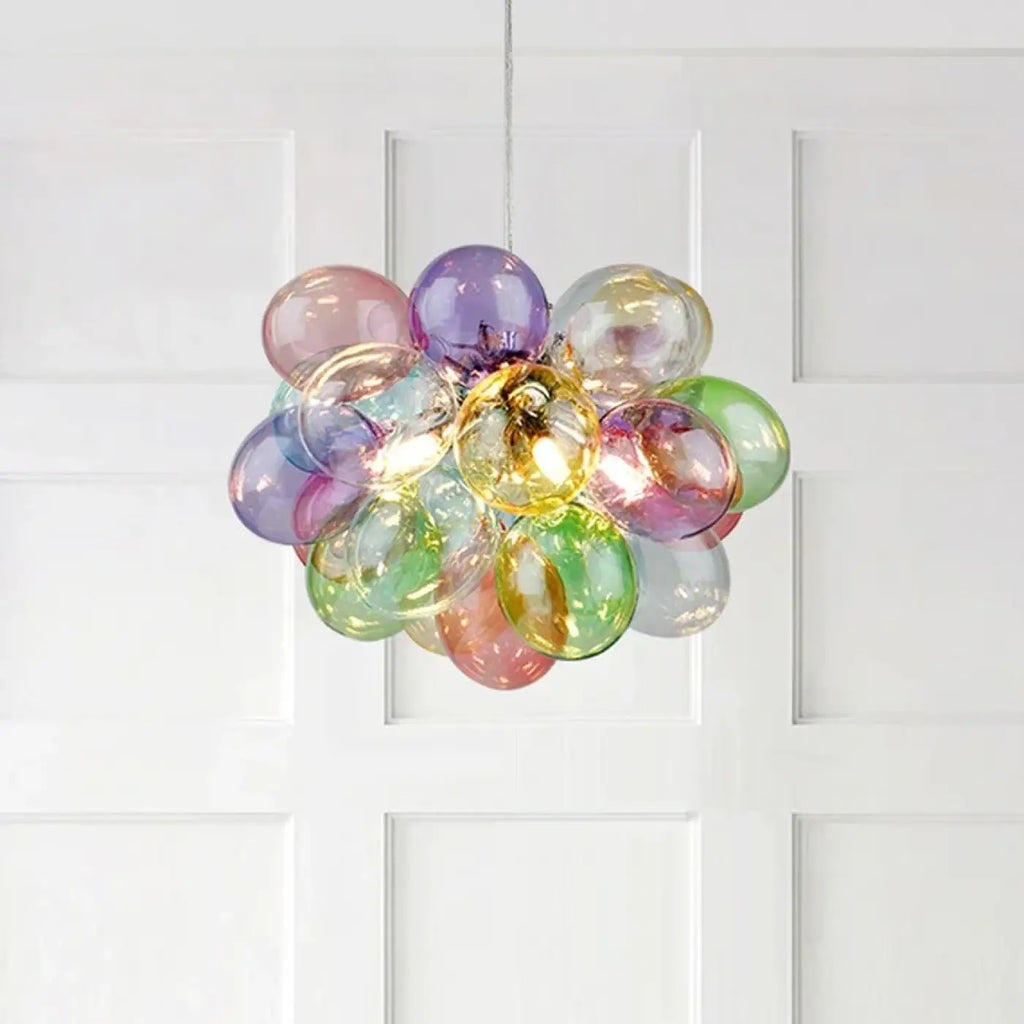 Pendelleuchte aus Getöntem Glas für Esszimmer