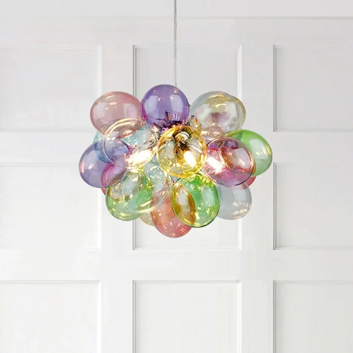Pendelleuchte aus Getöntem Glas für Esszimmer