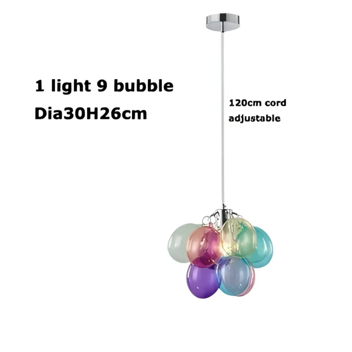 Pendelleuchte aus Getöntem Glas für Esszimmer