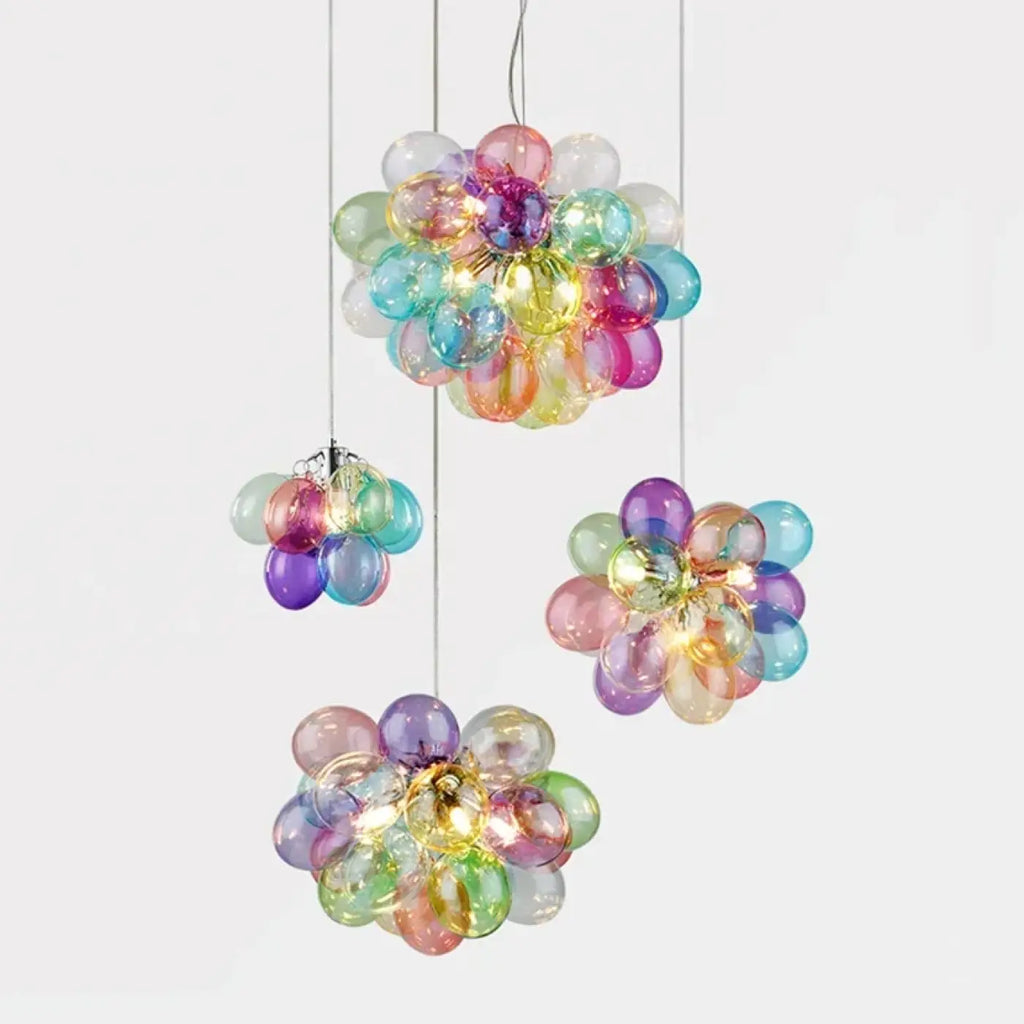 Pendelleuchte aus Getöntem Glas für Esszimmer
