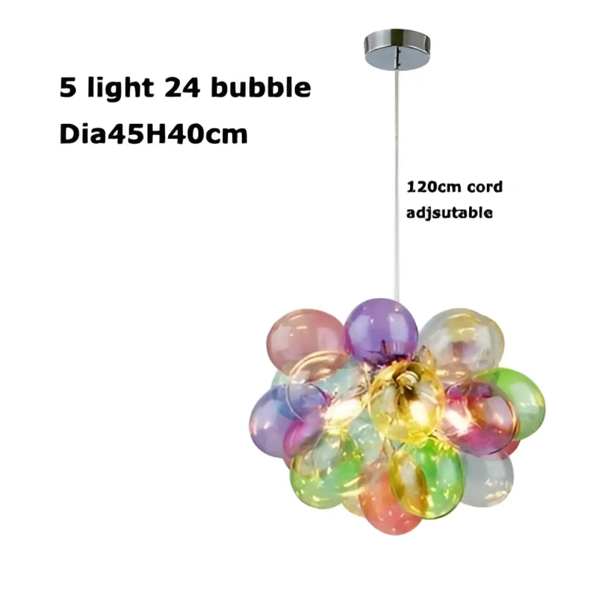 Pendelleuchte aus Getöntem Glas für Esszimmer